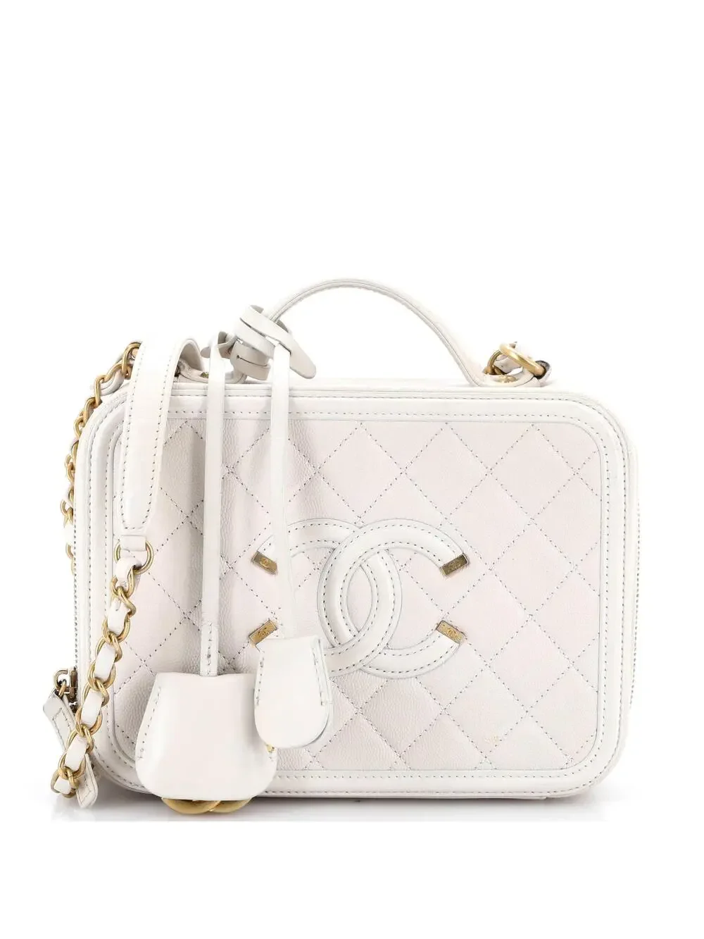 Chanel Filigree Vanity Case Quilted #258781C44B
